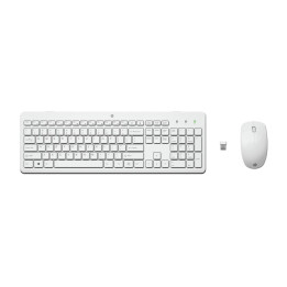 HP 230  Draadloze Muis- en Toetsenbordcombo  USB  QWERTY  Wit