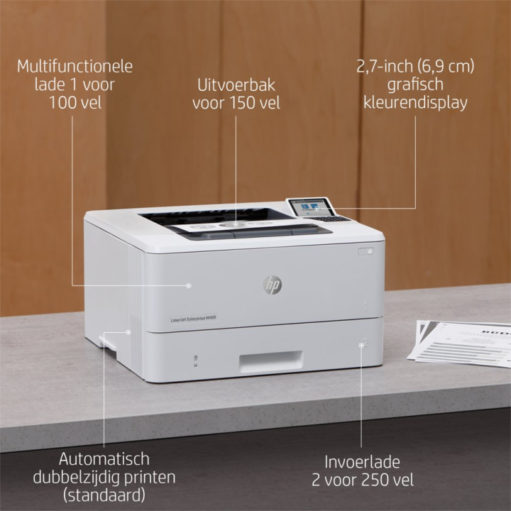 HP LaserJet Enterprise M406dn Printer  1200 x 1200 DPI  Zwart/Wit
