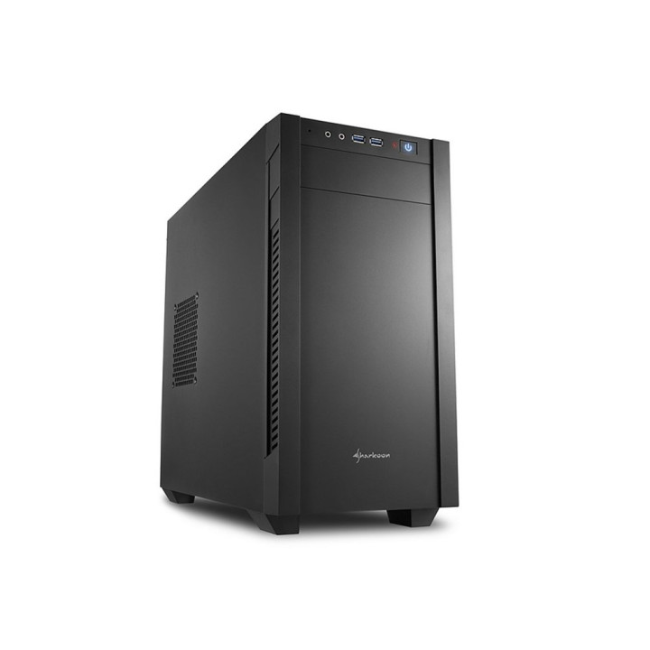 Sharkoon S1000  Midi Tower Case  Zwart