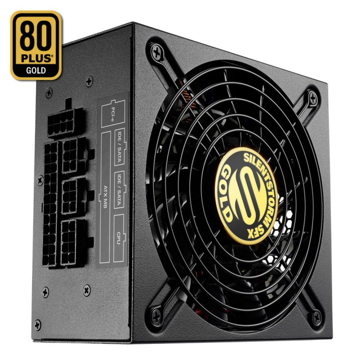Sharkoon SilentStorm SFX  500 Watt Gold ATX PSU  Modulair  Power Supply  Voeding