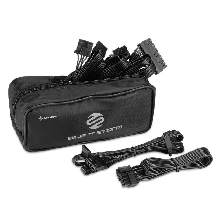 Sharkoon SilentStorm SFX  500 Watt Gold ATX PSU  Modulair  Power Supply  Voeding