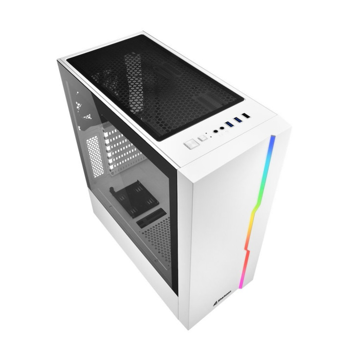 Sharkoon RGB Slider  Midi Tower Case  Wit