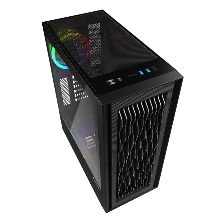Sharkoon RGB Wave  Tower Case  Zwart