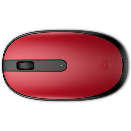 HP 240 Empire Red  Bluetooth Muis  Links- en Rechtshandig  1600 DPI  Rood/Zwart