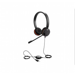 Jabra Evolve 20SE MS  Bedrade On-ear Stereo Headset  USB-A  Zwart  Microsoft Teams Gecertificeerd