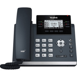 Yealink SIP-T42U  IP-telefoon  27 LCD-scherm  12 SIP-accounts  HD Voice  Wi-Fi via USB-dongle  Grijs