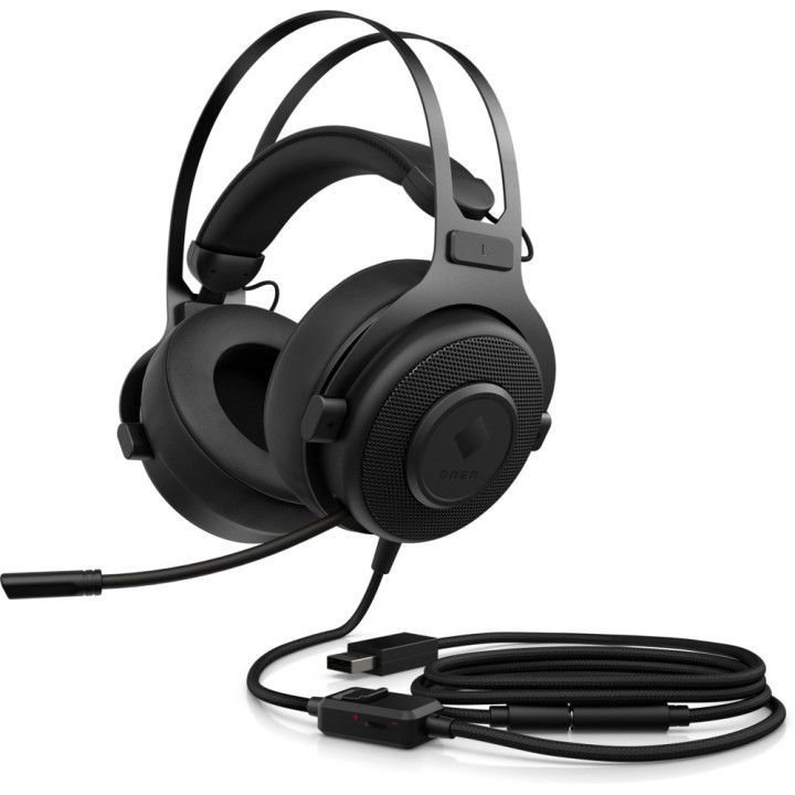 HP Omen Blast  Bedrade Over-ear Gaming Headset 3.5mm Connector  Zwart