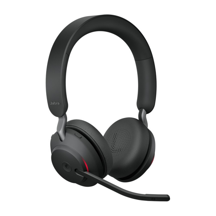 Jabra Evolve2 65MS  Draadloze On-Ear Headset  Zwart