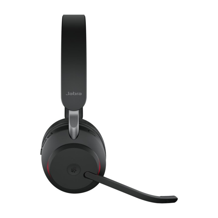 Jabra Evolve2 65MS  Draadloze On-Ear Headset  Zwart