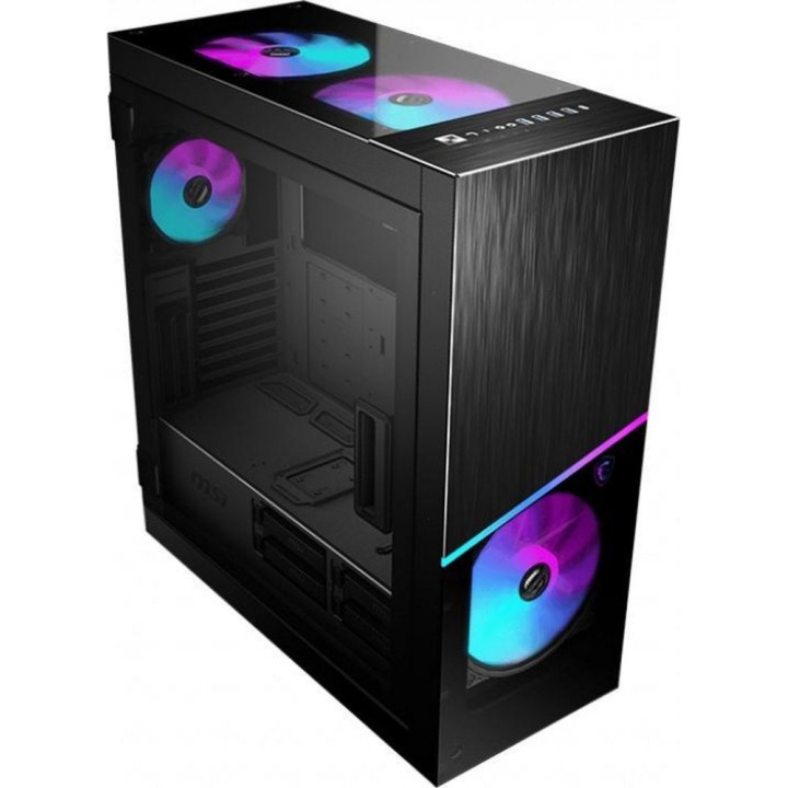 MSI MPG Velox 100R RGB  Midi Tower Case  Zwart